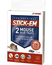 JTEaton STICK-EM 2 Mouse Glue Traps 24 Packs